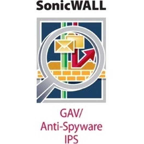 DELL SonicWALL Gateway Anti-Virus/Anti-Spyware + IPS 1Jahr(e)