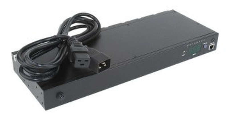 EnerGenie EG-PDU-001 8AC outlet(s) 1U Black power distribution unit (PDU)