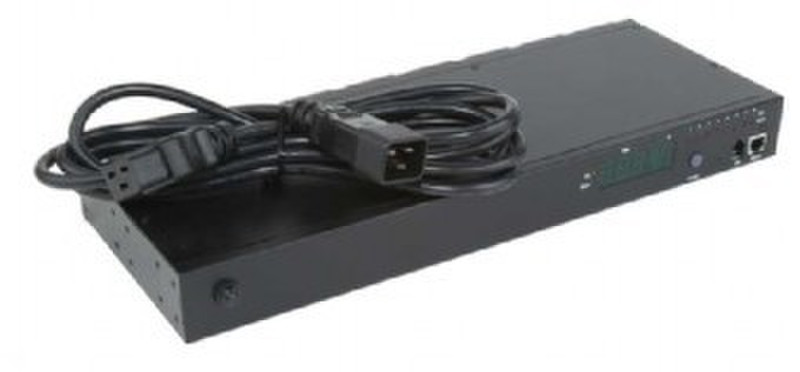 EnerGenie EG-PDU-003 8AC outlet(s) 1U Black power distribution unit (PDU)