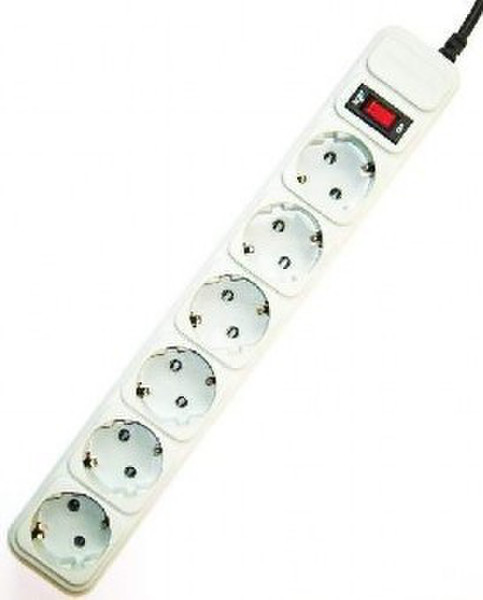 Gembird SPG6-B-10C 6AC outlet(s) 3m power extension