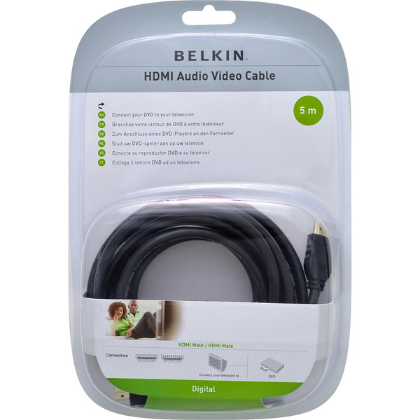 Belkin Cable HDMI - HDMI, 5m 5m Black HDMI cable