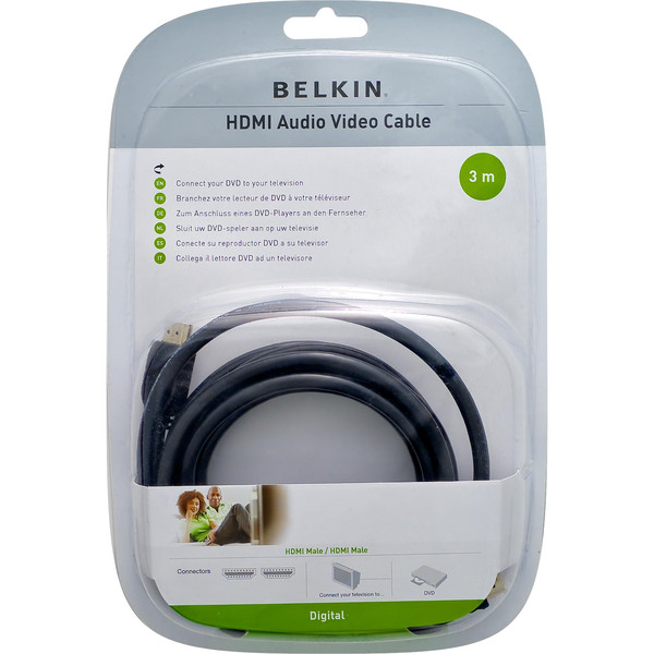 Belkin Cable HDMI - HDMI, 3m 3m Schwarz HDMI-Kabel