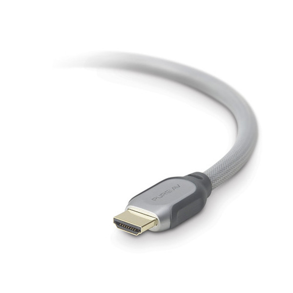 Belkin PureAV™ HDMI™ Interface Audio Video Cable 4.9 4.9м Серый HDMI кабель