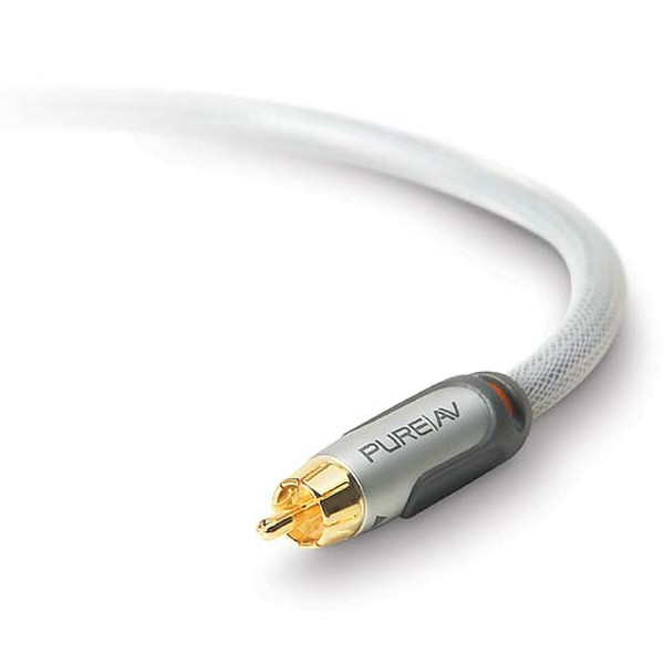 Belkin PureAV Digital Coaxial Audio Cable - 2.4m 2.4м Cеребряный коаксиальный кабель