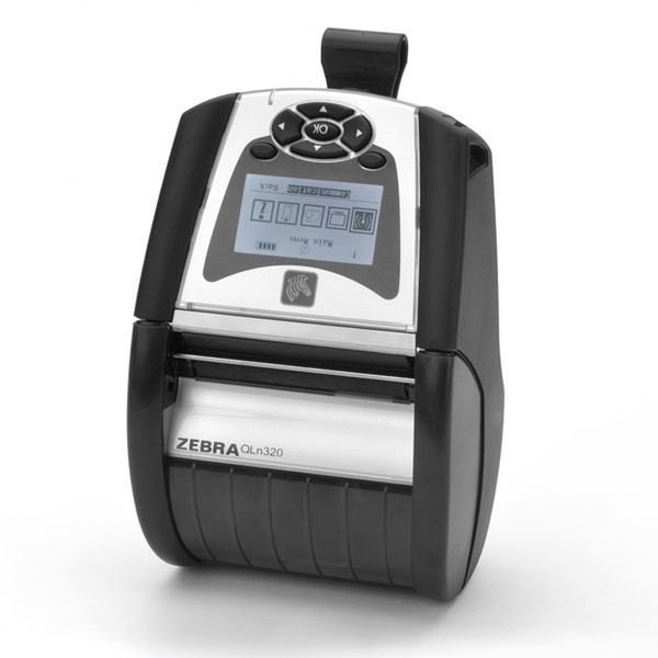 Zebra QLn320 direct thermal Mobile printer 203 x 203DPI Black,Silver