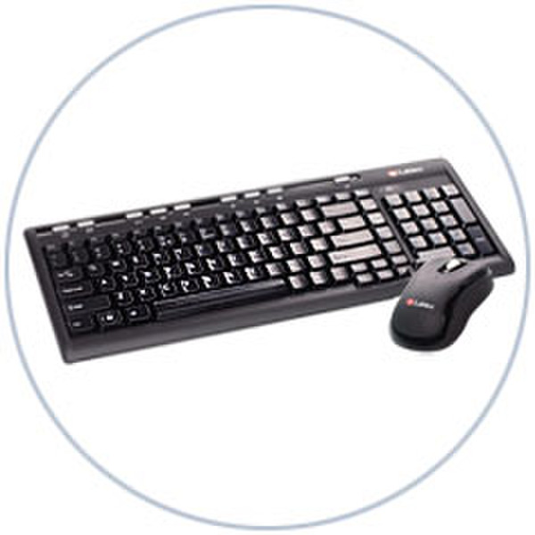 Labtec Media Wireless Desktop 800 Беспроводной RF QWERTY Черный клавиатура