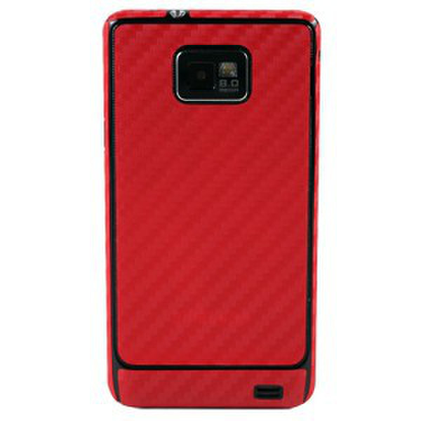 NLU Carbon Fiber armor Samsung Galaxy S II i9100 Cover Red