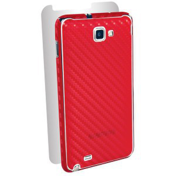 NLU Carbon Fiber armor Samsung Galaxy Note Cover Red