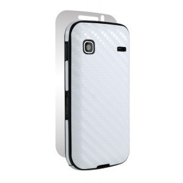 NLU Carbon Fiber armor Samsung Galaxy Gio Cover case Weiß