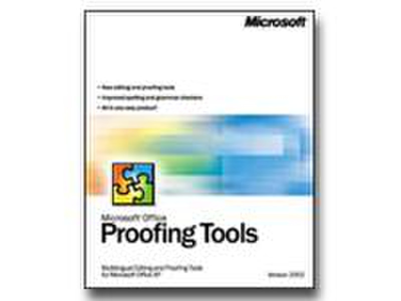 Microsoft PROOFING TOOLS 2002 TBV XP CD-ROM