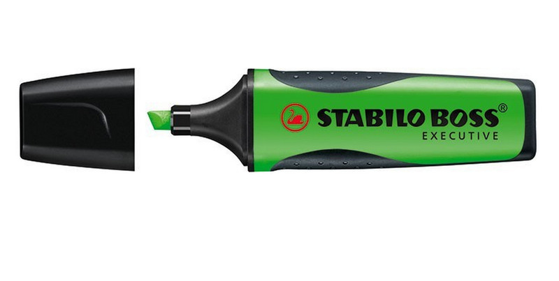 Stabilo Boss Executive Тонкий кистевидный наконечник Зеленый маркер