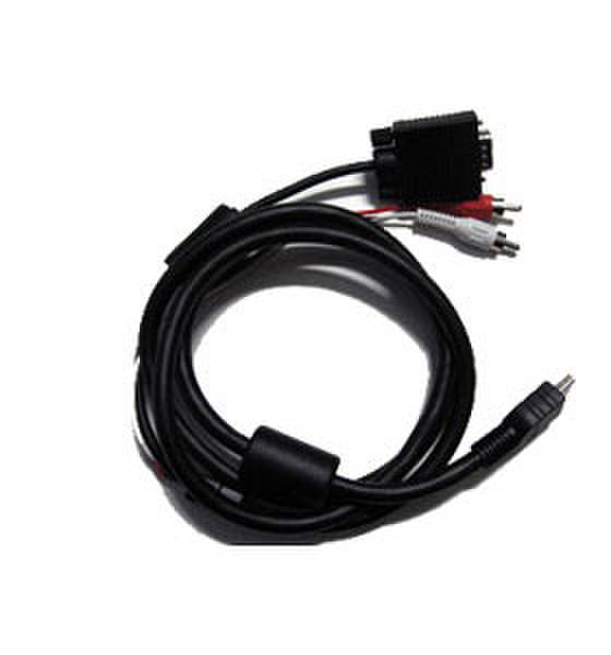 LaCie silverscreen VGA + Stereo Cable 1м Черный