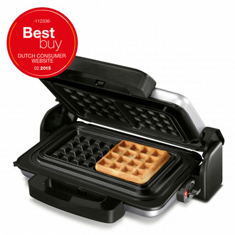 Princess Silver Multi Snack 4-in-1 Grill Tisch Elektro 1700W Schwarz, Silber