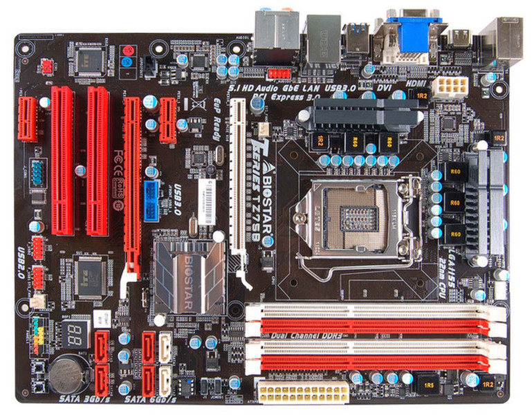 Biostar TZ75B Intel Z75 Socket H2 (LGA 1155) ATX motherboard