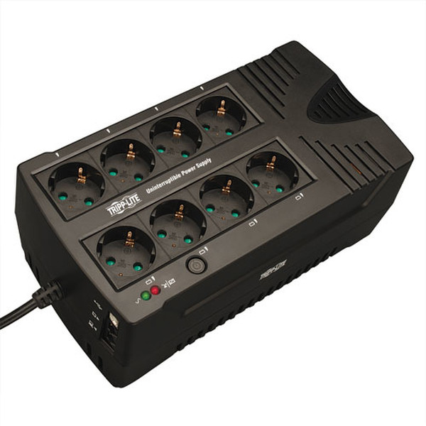 Tripp Lite AVRX550UD Zeile-interaktiv 550VA 8AC outlet(s) Kompakt Schwarz Unterbrechungsfreie Stromversorgung (UPS)
