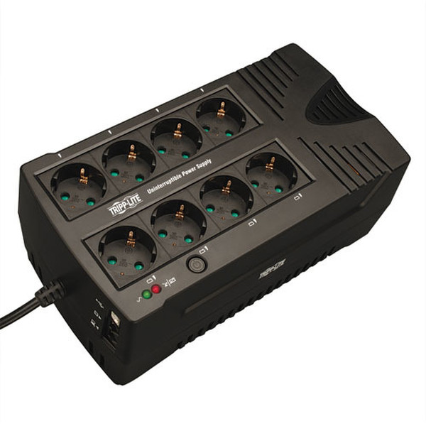 Tripp Lite AVRX750UD Zeile-interaktiv 550VA 8AC outlet(s) Kompakt Schwarz Unterbrechungsfreie Stromversorgung (UPS)