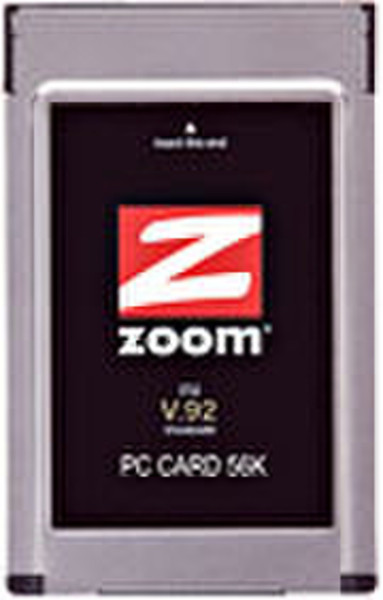 Zoom V.92 PC Card 56Kbit/s modem