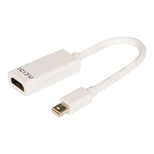 ICIDU Mini DP-HDMI 0.20 0.2m mini DisplayPort HDMI Weiß Videokabel-Adapter