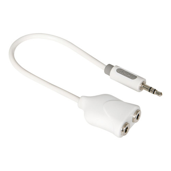ICIDU Audio Split Cable 0.15m White 0.15m 3.5mm 2 x 3.5mm Weiß