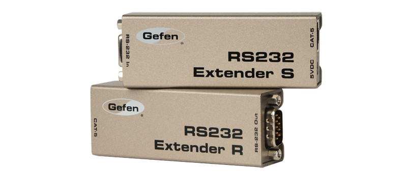 Gefen EXT-RS232R Network receiver Grau Netzwerk-Erweiterungsmodul