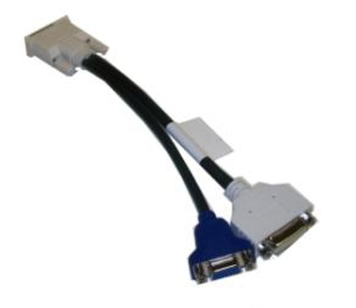 Fujitsu DVI/VGA DVI DVI + VGA (D-Sub) Black video cable adapter