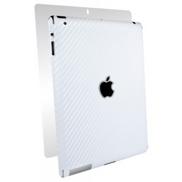 NLU Carbon Fiber armor Apple new iPad Cover White