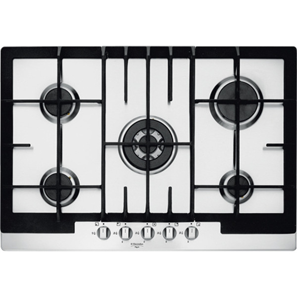 Electrolux PQX750UOV built-in Gas Black,Stainless steel hob