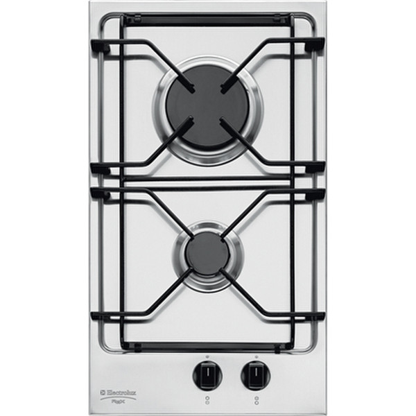 Electrolux PX2V Eingebaut Gas Schwarz, Edelstahl Kochfeld