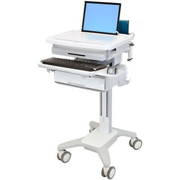 Ergotron StyleView PHD Laptop Cart, 1 Drawer notebook Multimedia cart Grau, Weiß