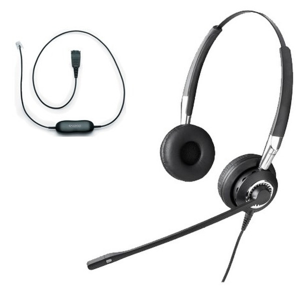 Jabra BIZ 2400 Duo Binaural Head-band Black headset