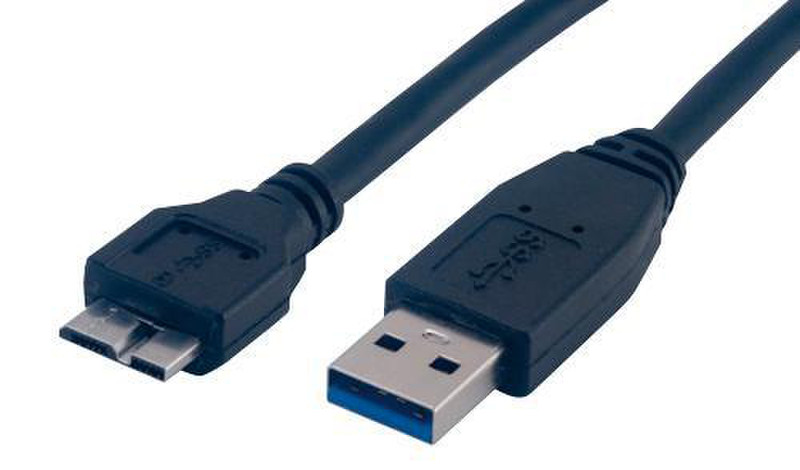 MCL 1.8m USB3.0 1.8m Micro-USB B USB A Schwarz USB Kabel