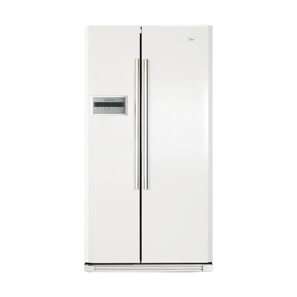 Haier HRF-660AA freestanding 530L A+ White side-by-side refrigerator