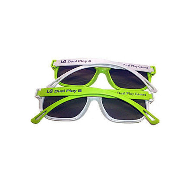 LG AG-F200 Green,White stereoscopic 3D glasses