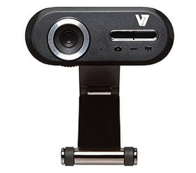 V7 Professional HD Webcam 720P 5MP 2560 x 1920Pixel USB Schwarz