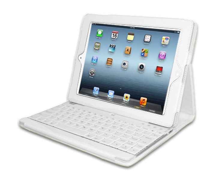 Adesso Compagno 3 Bluetooth QWERTY Weiß Tastatur für Mobilgeräte