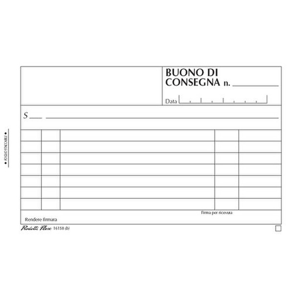 Data Ufficio 161570000 accounting form/book