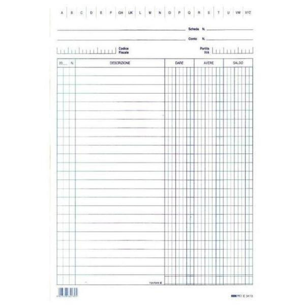 Edipro E3173BL accounting form/book