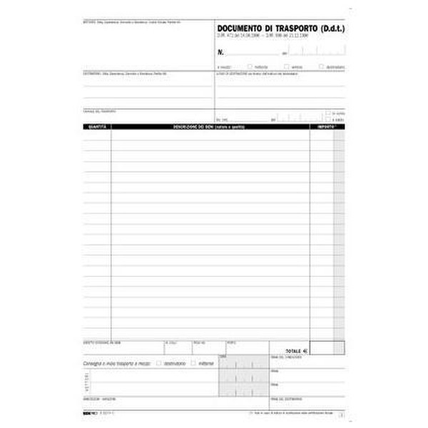 Edipro E5215CT accounting form/book