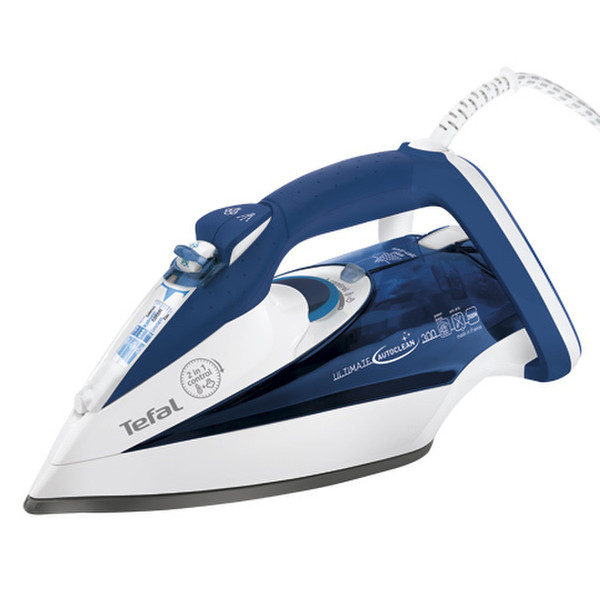 Tefal Ultimate Autoclean 300 Dry & Steam iron 2600W Blue,White