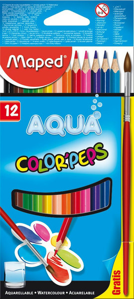 Maped Color'Peps Aqua Мульти 12шт цветной карандаш