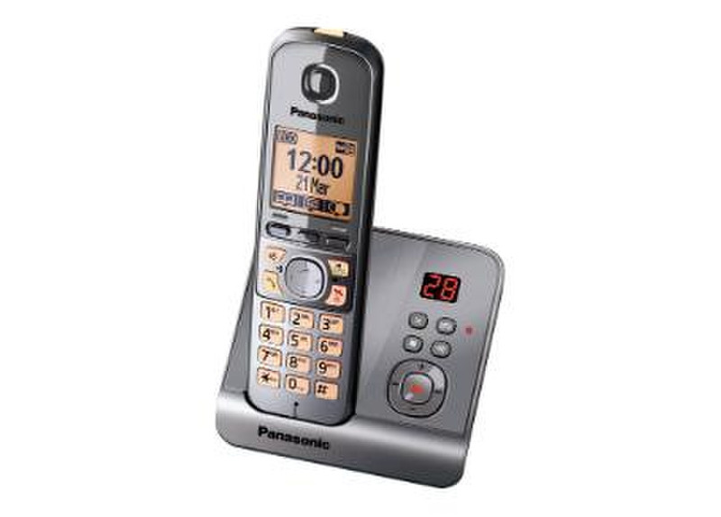 Panasonic KX-TG6721 DECT Идентификация абонента (Caller ID) Серый
