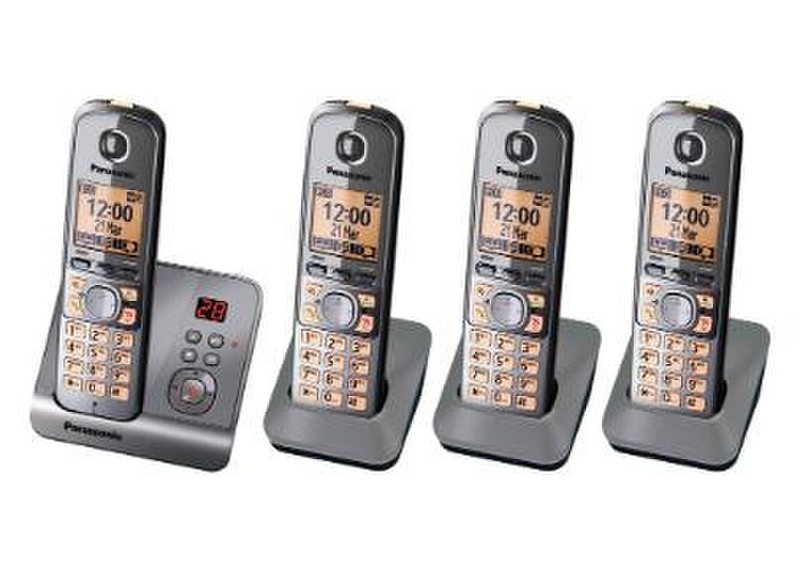 Panasonic KX-TG6724 DECT Caller ID Grey