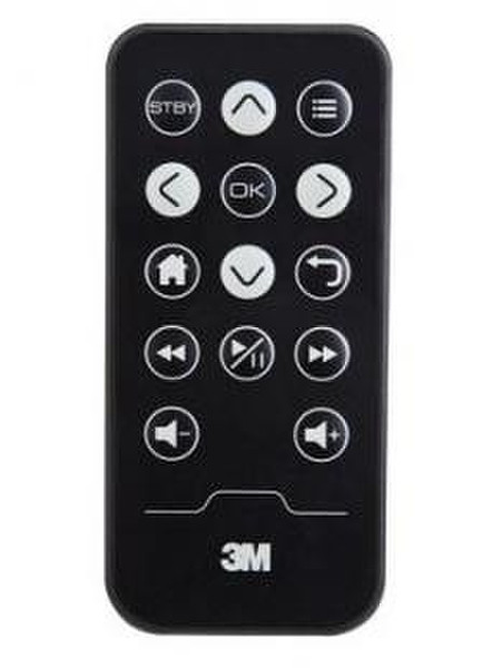 3M RC220 IR Wireless press buttons Black remote control