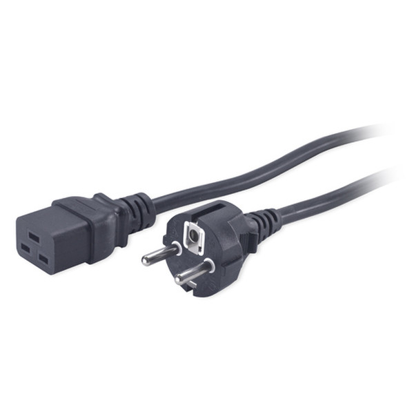 APC Power Cord, C19 to CEE/7, 2.5m 2.5м Черный кабель питания