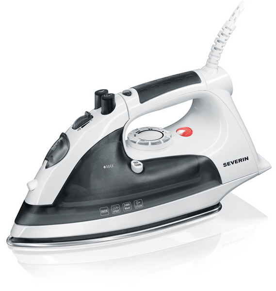 Severin BA 3276 Dry & Steam iron Stainless Steel soleplate 2400W Black,White