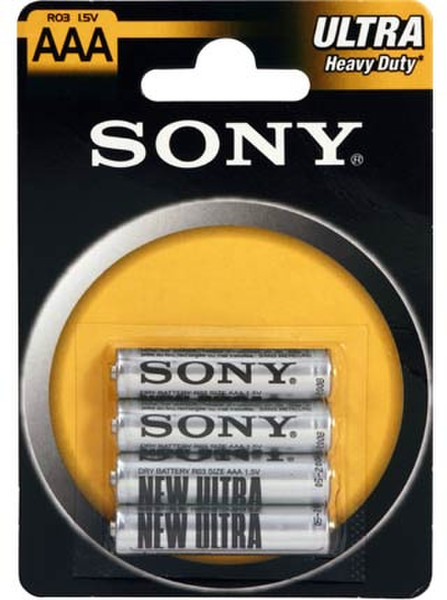 Sony R03NUB4A Угольно-цинковой 1.5В батарейки
