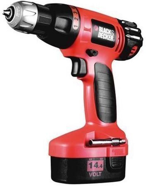 Black & Decker EPC14CA Дрель с рукояткой пистолетного типа Литий-ионная (Li-Ion) 1.2А·ч Черный, Красный аккумуляторная комби-дрель