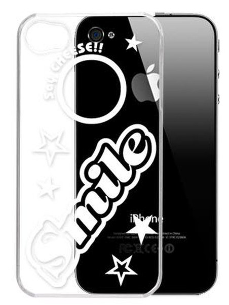 G-Cube Smile Ultra-Slim Case iPhone 4 Cover case Прозрачный, Белый