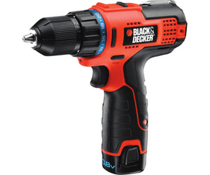 Black & Decker HPL106K Дрель с рукояткой пистолетного типа Литий-ионная (Li-Ion) аккумуляторная комби-дрель