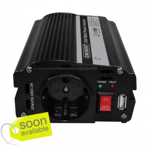 Eminent EM3993 Авто 300Вт Черный адаптер питания / инвертор